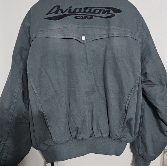 C2H4 Mechanist Quilted Workers Jacket Denim Blue Size XL New With Tags - Picture 7 of 16